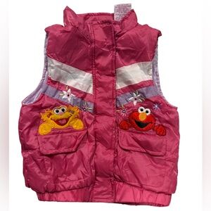 Y2K Sesame Street Elmo & Zoe Girls Vest